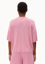 Afbeelding in Gallery-weergave laden, S SL LINEN BLEND SWEATER WASHED BERRY
