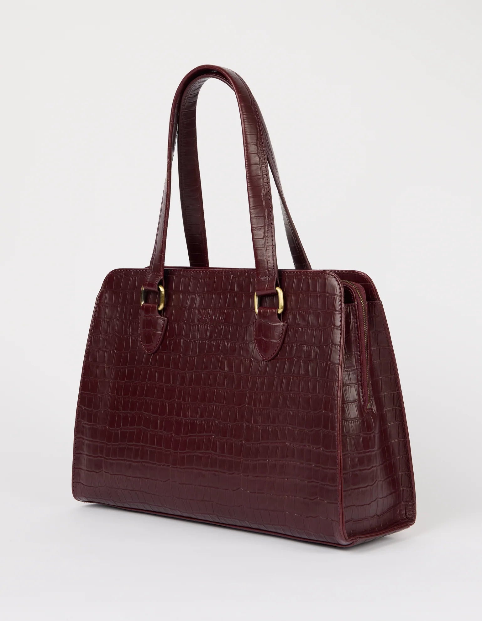 BLAIR DARK CHERRY CROCO LEATHER