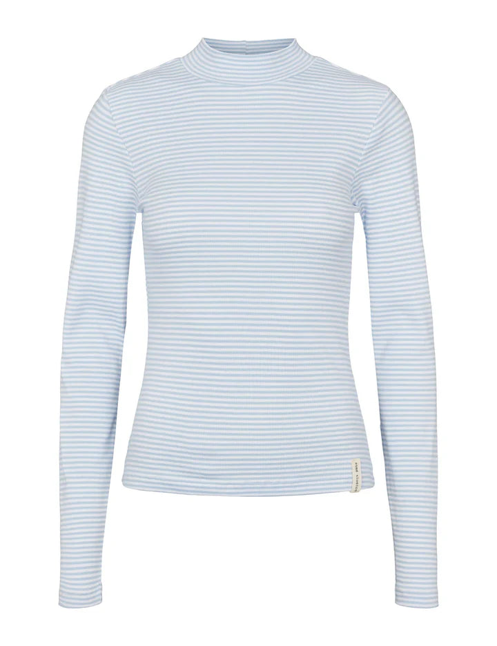 ESBLOSSOM STRIPE TURTLENECK