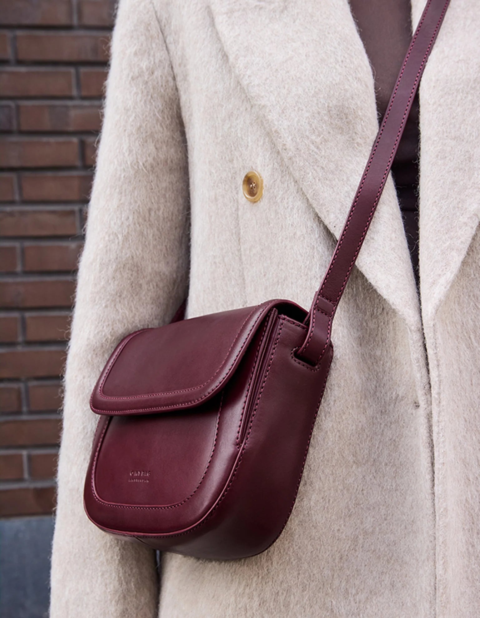 NINA DARK CHERRY CLASSIC LEATHER