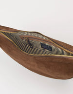 Afbeelding in Gallery-weergave laden, LEO CROSSBODY STRAP CHOCOLATE SUEDE WITH CLASSIC LEATHER
