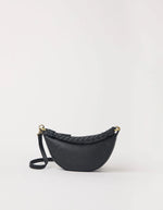 Afbeelding in Gallery-weergave laden, LEO TWISTED HANDLE MINI BLACK SOFT GRAIN LEATHER
