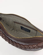 Afbeelding in Gallery-weergave laden, LEO TWISTED HANDLE MINI CHOCOLATE SOFT GRAIN LEATHER
