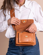 Afbeelding in Gallery-weergave laden, MINI HARPER COGNAC
