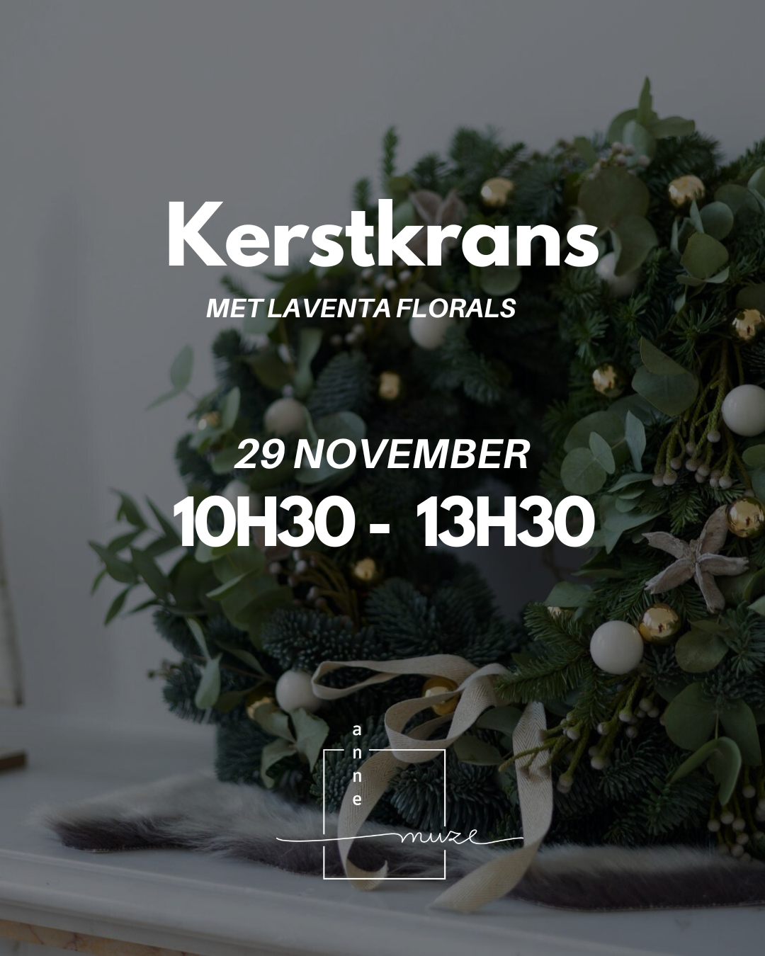 Workshop Kerstkrans: 29 november