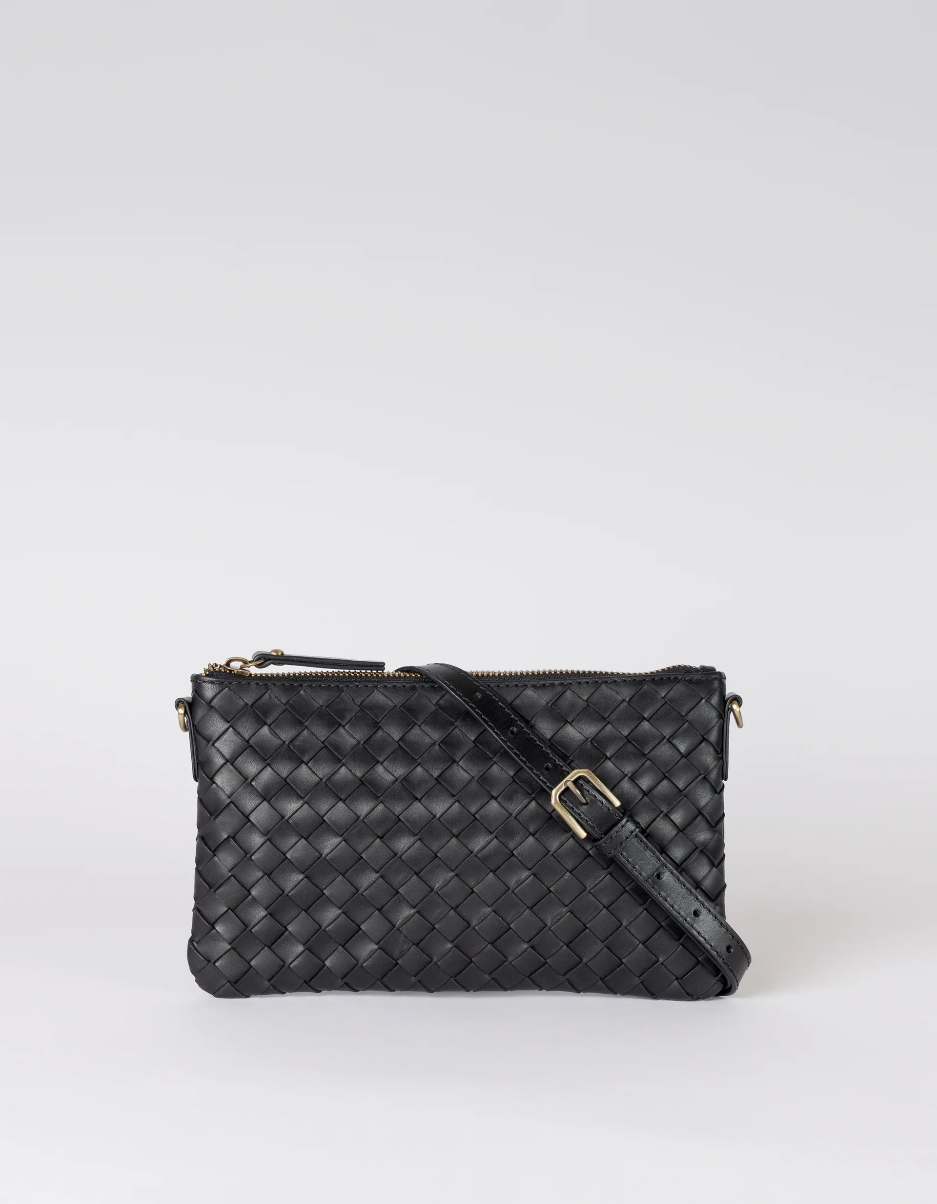 LEXI BLACK WOVEN CLASSIC LEATHER