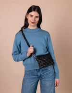 Afbeelding in Gallery-weergave laden, LEXI BLACK WOVEN CLASSIC LEATHER

