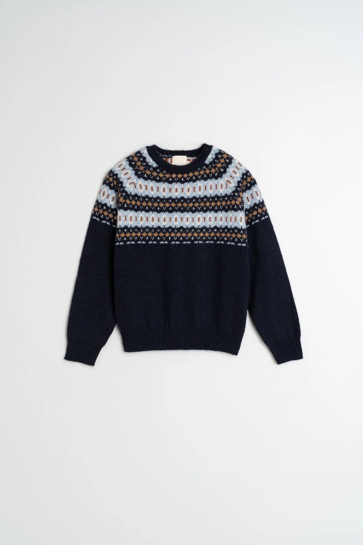 JAQUARD BORDER SWEATER