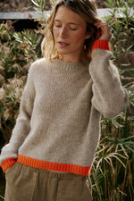 Afbeelding in Gallery-weergave laden, BICOLOR KNITTED SWEATER
