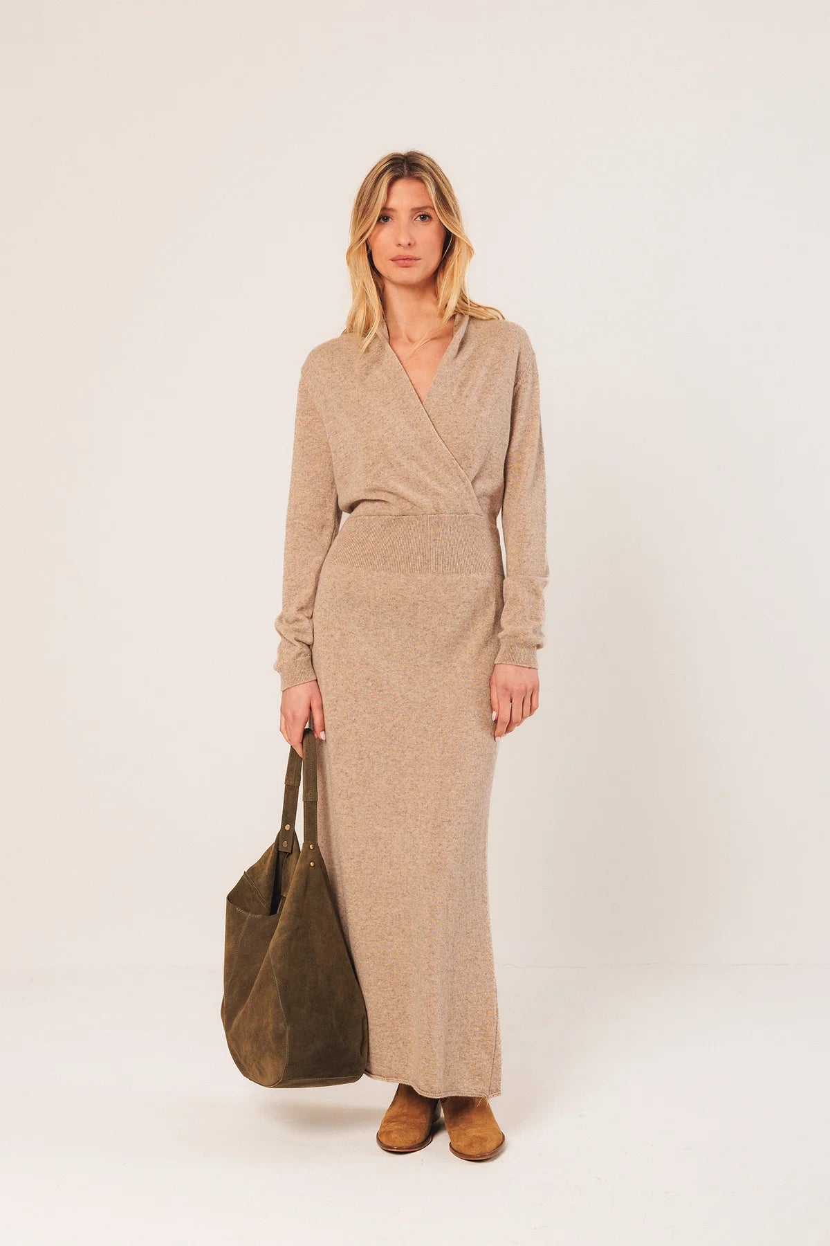 SPLIT LEATHER TOT BAG