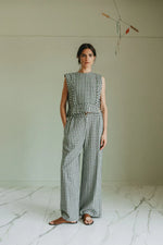 Afbeelding in Gallery-weergave laden, ELASTIC GINGHAM PANT
