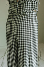 Afbeelding in Gallery-weergave laden, ELASTIC GINGHAM PANT
