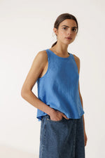 Afbeelding in Gallery-weergave laden, SHORT LINEN TOP
