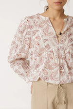 Afbeelding in Gallery-weergave laden, HEMSTITCH DETAILS BLOUSE
