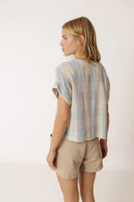 Afbeelding in Gallery-weergave laden, GINGHAM CHECK SHIRT BLUE
